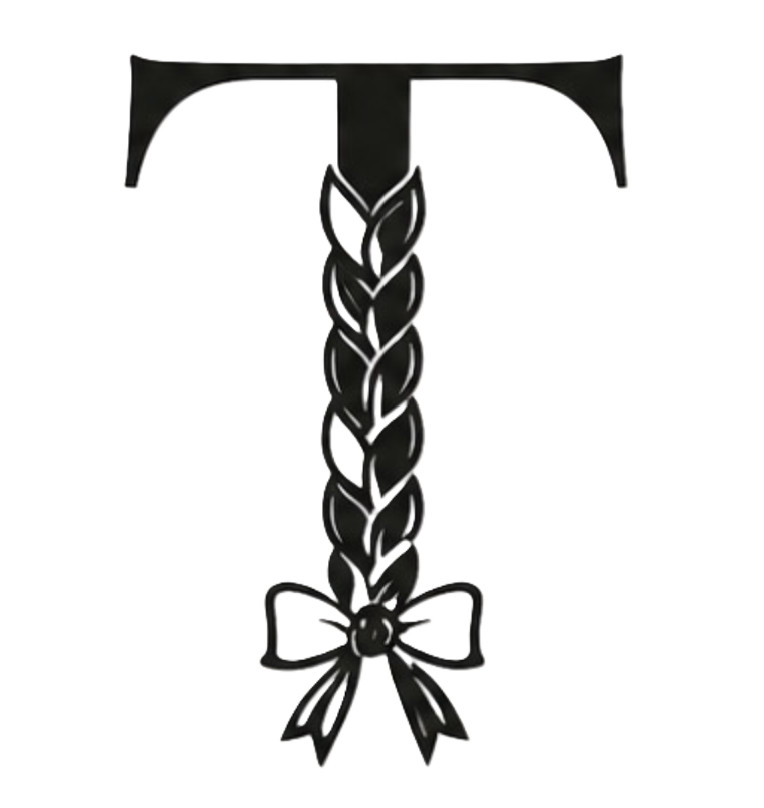 The Tressing Room Logo with Transparent Background